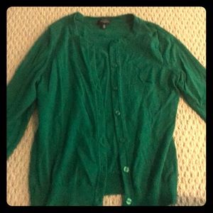 Green cardigan